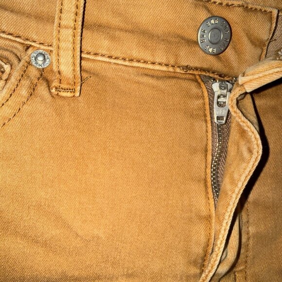 BDG Twig High Rise Skinny Jeans Size 24 Stretch Tan Denim 5 Pocket 24x26 - Picture 7 of 14